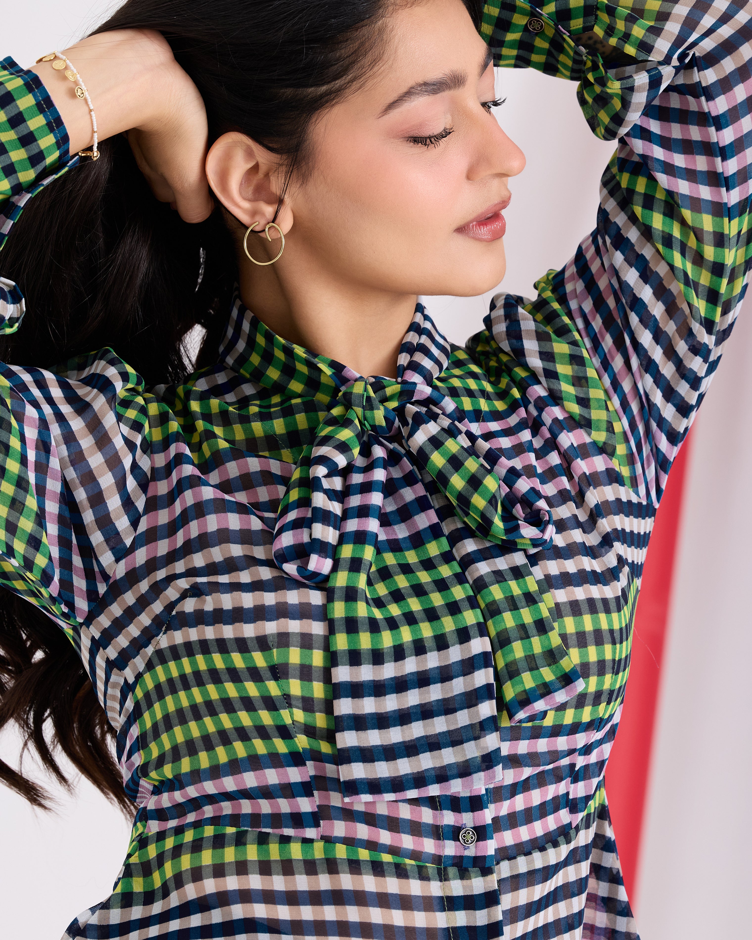 Cleo Checkered Top