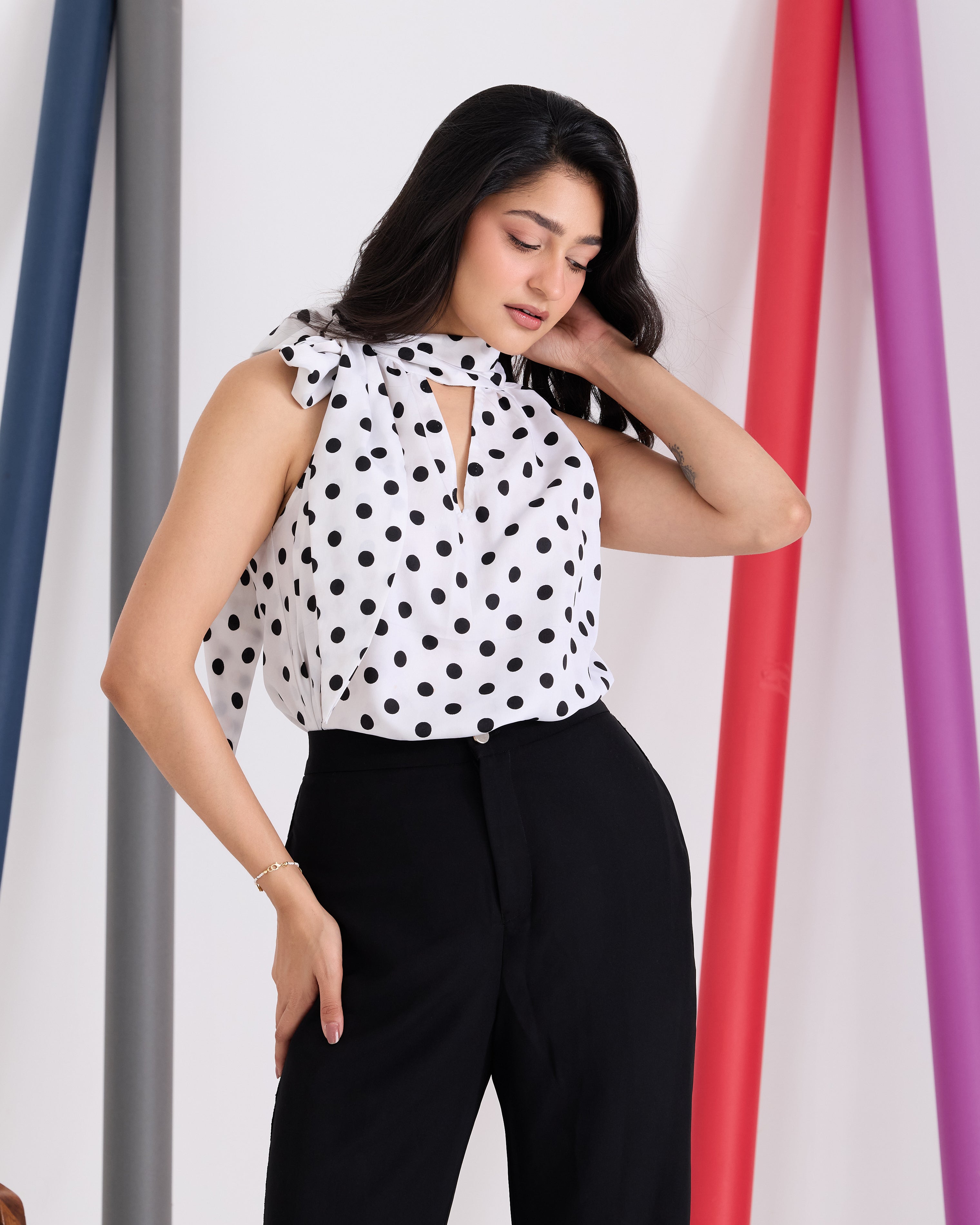 Elara Polka Top