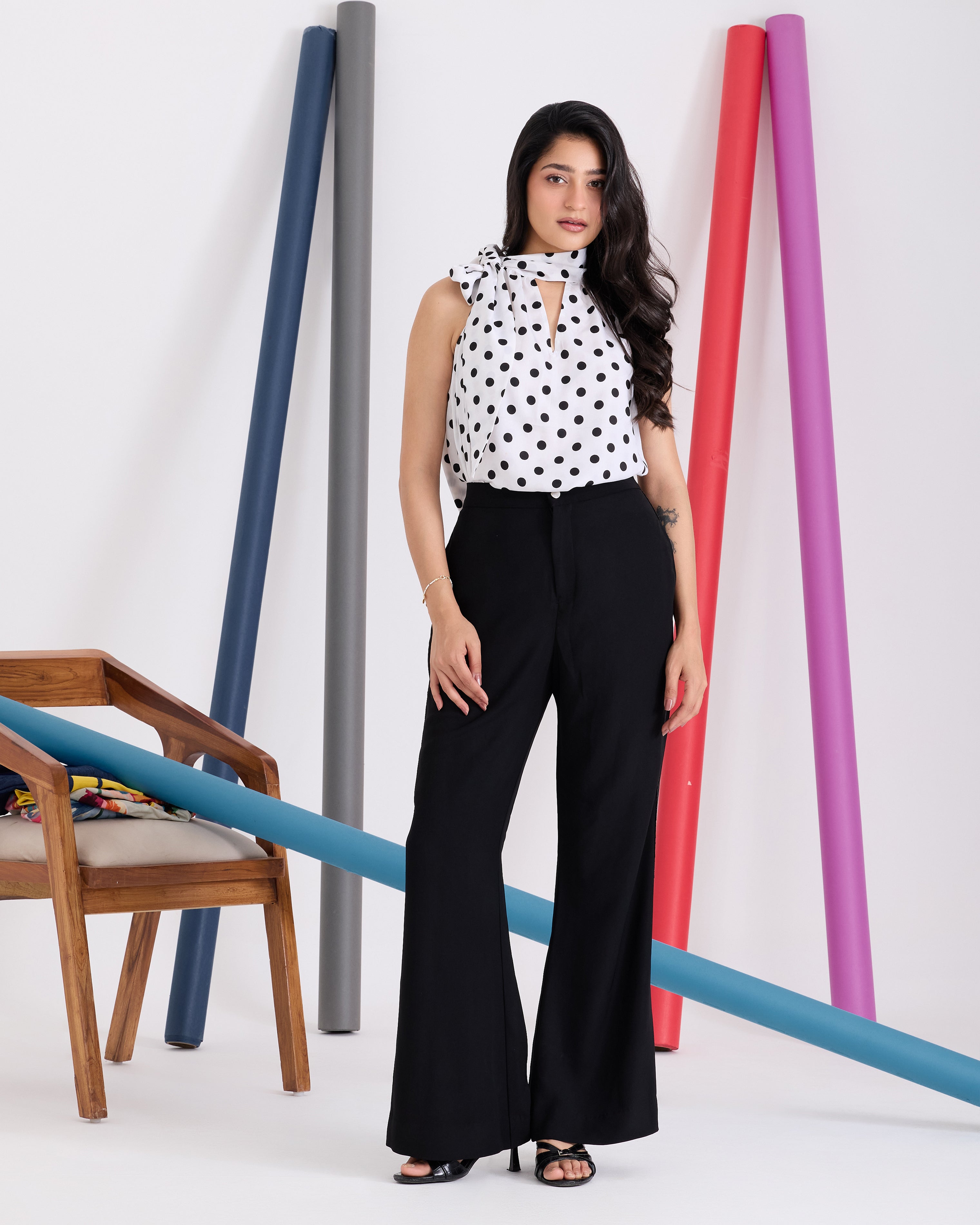 Elara Polka Top